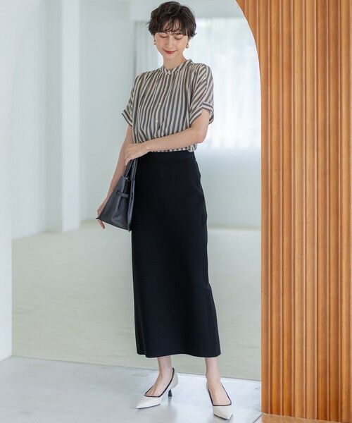 23区 / ニジュウサンク シャツ・ブラウス | 【WEB&一部店舗限定/洗える】ストライププリント シフォン ブラウス | 詳細4