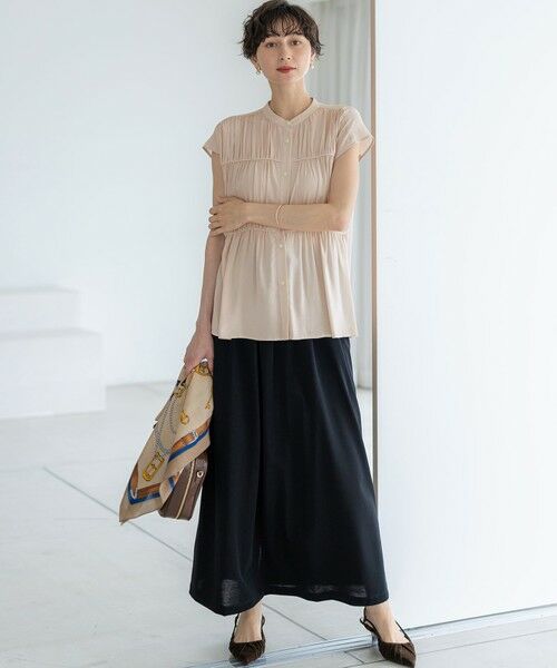 23区 / ニジュウサンク シャツ・ブラウス | 【接触冷感/WEB&一部店舗限定】レーヨンスパローン ティアード ブラウス | 詳細9