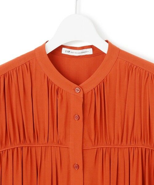 23区 / ニジュウサンク シャツ・ブラウス | 【接触冷感/WEB&一部店舗限定】レーヨンスパローン ティアード ブラウス | 詳細17