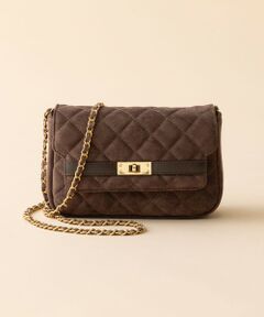 23区 / ニジュウサンク ショルダーバッグ | スエード キルティング ショルダーバッグ