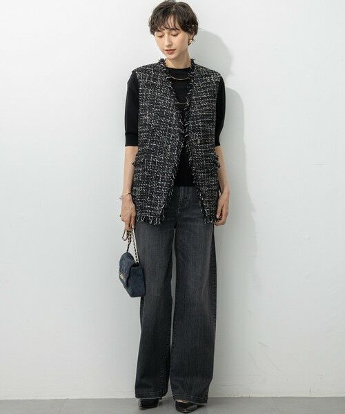 23区 / ニジュウサンク その他アウター | 【GLOW10月号掲載】GIOLICA オータム ツイード ジレ | 詳細9