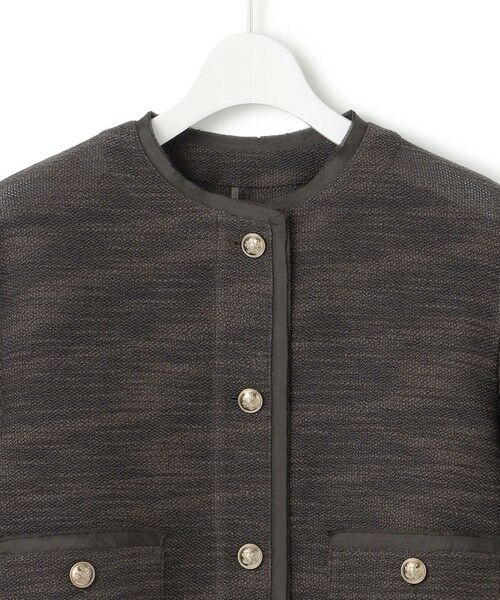 23区 / ニジュウサンク ノーカラージャケット | サマーツイード 7分袖 ジャケット | 詳細16