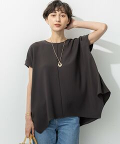 23区 / ニジュウサンク カットソー | 【UVカット/接触冷感/吸水速乾】ストレッチジョーゼット イレギュラーヘムプルオーバー