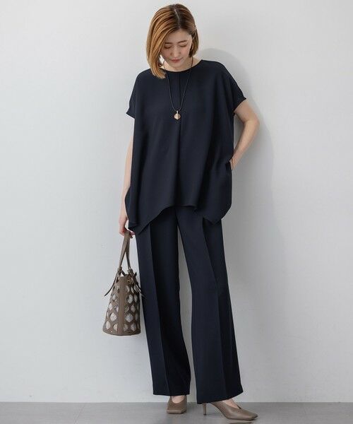 23区 / ニジュウサンク カットソー | 【UVカット/接触冷感/吸水速乾】ストレッチジョーゼット イレギュラーヘムプルオーバー | 詳細14