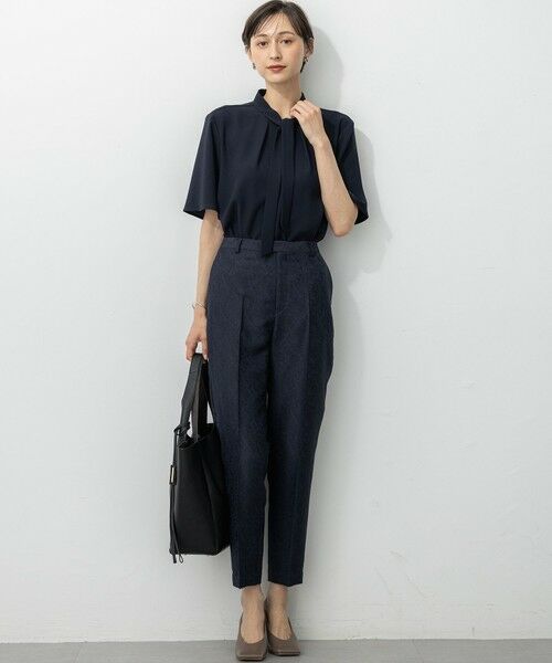 23区 / ニジュウサンク カットソー | 【UVカット/接触冷感/吸水速乾】ストレッチジョーゼット ボウタイ カットソー | 詳細17