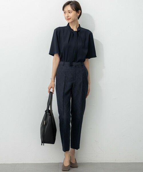 23区 / ニジュウサンク カットソー | 【UVカット/接触冷感/吸水速乾】ストレッチジョーゼット ボウタイ カットソー | 詳細18