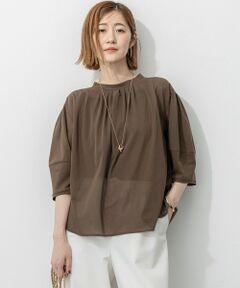 23区 / ニジュウサンク カットソー | 【洗える】クリアトリコットジャージー ギャザーフォルム カットソー