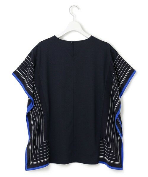 23区 / ニジュウサンク カットソー | 【汗じみ防止加工】スカーフプリントコンビ フレンチスリーブ カットソー | 詳細8