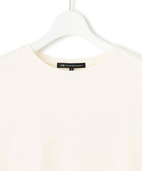 23区 / ニジュウサンク カットソー | 【汗じみ防止加工】スカーフプリントコンビ ヘムデザイン チュニック | 詳細5