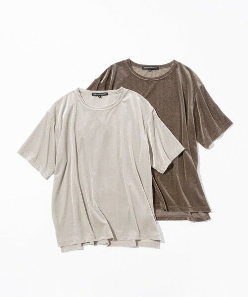 23区 / ニジュウサンク カットソー | 【洗える】シアーベロア リラックス Tシャツ | 詳細6