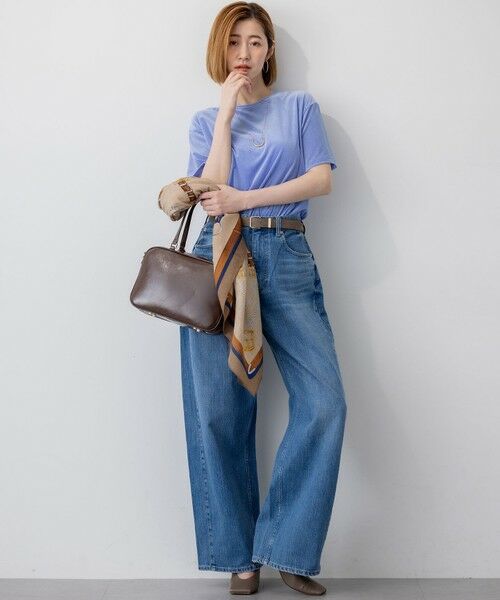 23区 / ニジュウサンク カットソー | 【洗える】シアーベロア リラックス Tシャツ | 詳細21