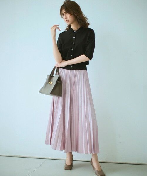 23区 / ニジュウサンク カーディガン・ボレロ | 【洗える/吊り干しOK】ヴィスコースストレッチ ポロニット カーディガン | 詳細7