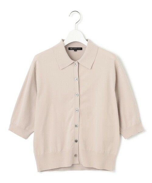 23区 / ニジュウサンク カーディガン・ボレロ | 【洗える/吊り干しOK】ヴィスコースストレッチ ポロニット カーディガン | 詳細12