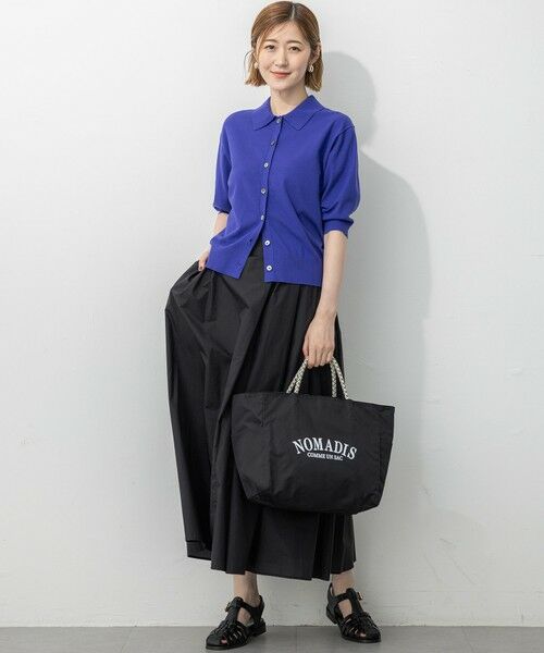 23区 / ニジュウサンク カーディガン・ボレロ | 【洗える/吊り干しOK】ヴィスコースストレッチ ポロニット カーディガン | 詳細23