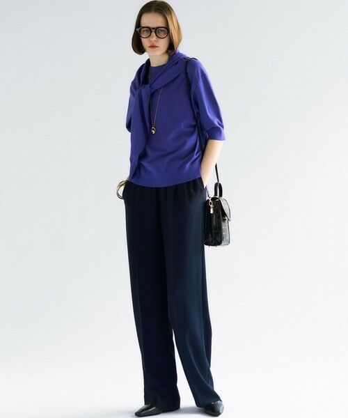 23区 / ニジュウサンク ニット・セーター | 【洗える/吊り干しOK】ヴィスコースストレッチ パフスリーブ ニット | 詳細25