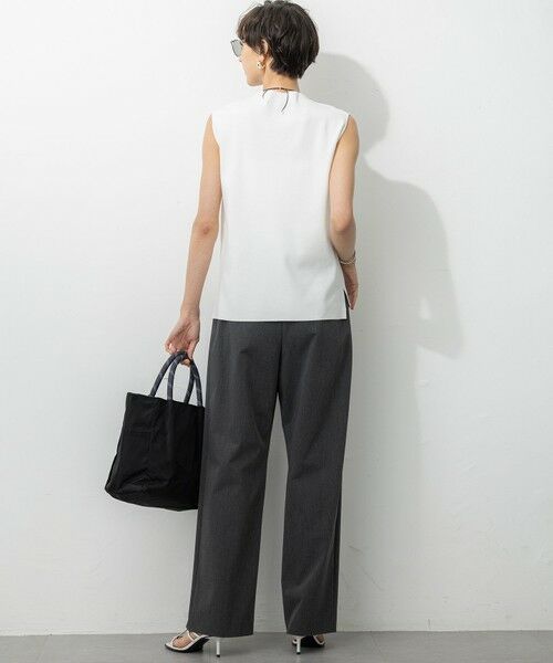 23区 / ニジュウサンク ニット・セーター | 【洗える/吊り干しOK】ヴィスコースストレッチ ノースリーブ ニット | 詳細5