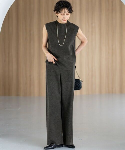 23区 / ニジュウサンク ニット・セーター | 【洗える/吊り干しOK】ヴィスコースストレッチ ノースリーブ ニット | 詳細13