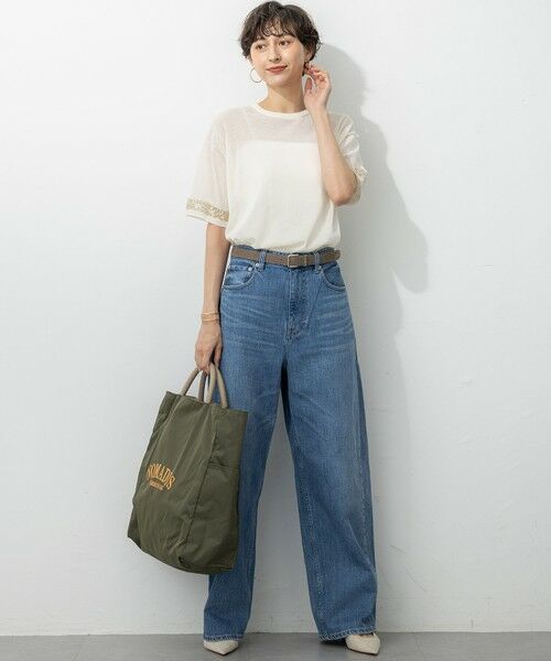 23区 / ニジュウサンク ニット・セーター | 【洗える】スパンコールシアー ニットT | 詳細2