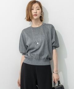 23区 - 美品 23SS 23区 ニジュウサンク 完売モデル ランダムストライププリント キーネック ブラウス BLWWSA0105 大きいサイズ 44 ネイビー レディース 古着 中古 USED 洗える】ランダムストライププリント キーネック ブラウス