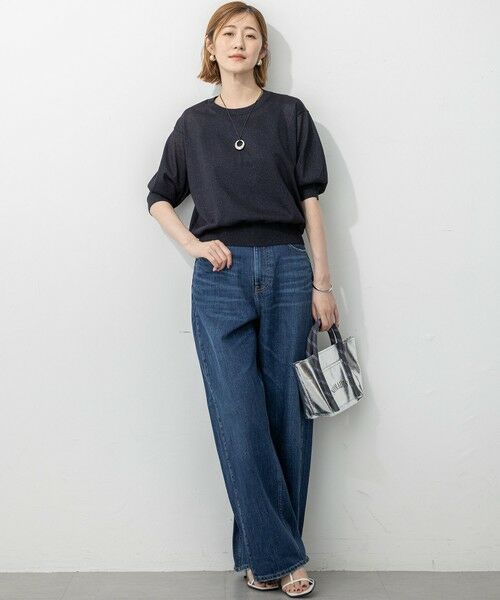 23区 / ニジュウサンク ニット・セーター | 【洗える】オータムメタリック ラメ ニットT | 詳細16