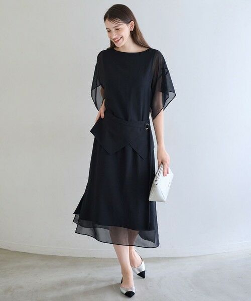 23区 / ニジュウサンク ドレス | 【APPLAUDIR】シフォンジョーゼット コンビドレス | 詳細15