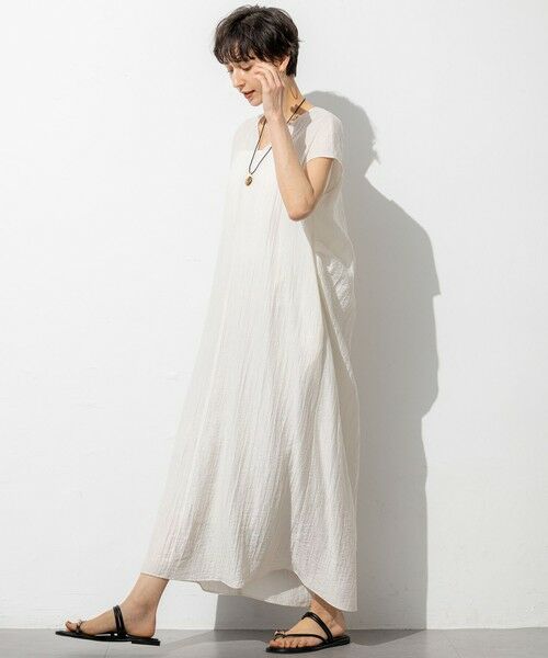 23区 / ニジュウサンク ロング・マキシ丈ワンピース | 【SLOW/一部店舗限定】ナチュラルピケワッシャー ワンピース | 詳細2