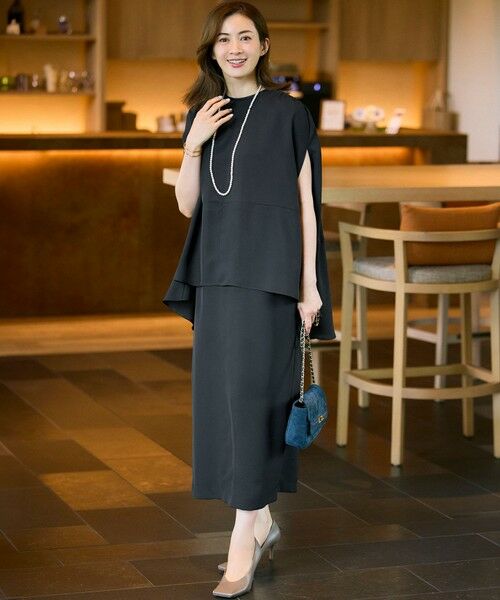 23区 / ニジュウサンク ロング・マキシ丈ワンピース | 【一部店舗限定/UVカット/洗える】ライトウェイトツイル ケープ付き ワンピース | 詳細2