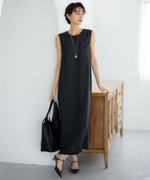 23区 / ニジュウサンク ロング・マキシ丈ワンピース | 【一部店舗限定/UVカット/洗える】ライトウェイトツイル ケープ付き ワンピース | 詳細6