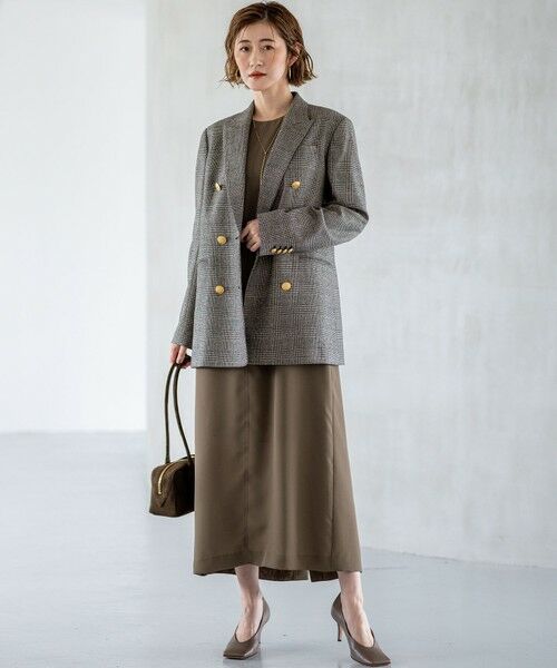 23区 / ニジュウサンク ロング・マキシ丈ワンピース | 【一部店舗限定/UVカット/洗える】ライトウェイトツイル ケープ付き ワンピース | 詳細30