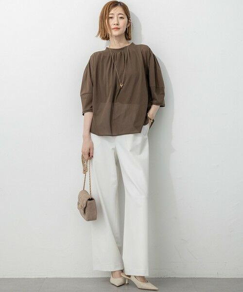 23区 / ニジュウサンク その他パンツ | 【撥水加工/洗える】ドライ2WAYストレッチ ドロスト ワイド パンツ | 詳細25