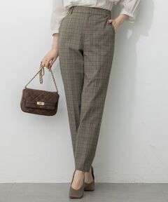 23区 / ニジュウサンク その他パンツ | 【洗える】ドライ2WAYストレッチ チェック テーパード パンツ