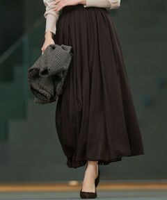 23区 / ニジュウサンク ミニ・ひざ丈スカート | 【洗える】シアービエラ ギャザー スカート