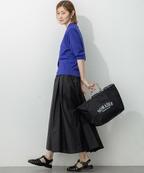 23区 / ニジュウサンク ミニ・ひざ丈スカート | 【洗える】ナイロンコットンポプリン タック スカート | 詳細5