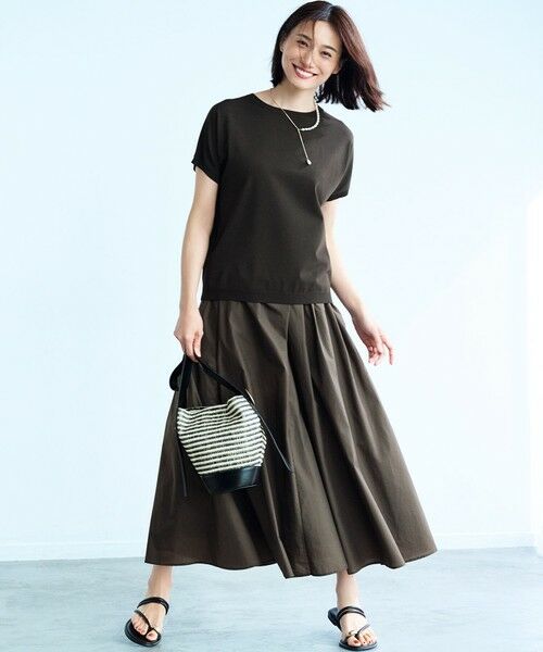 23区 / ニジュウサンク ミニ・ひざ丈スカート | 【洗える】ナイロンコットンポプリン タック スカート | 詳細14