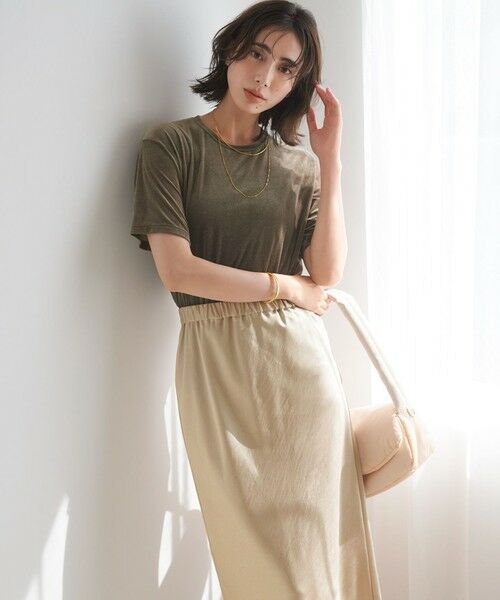 23区 / ニジュウサンク ミニ・ひざ丈スカート | 【洗える】テクスチャーサテン ナロー スカート | 詳細17