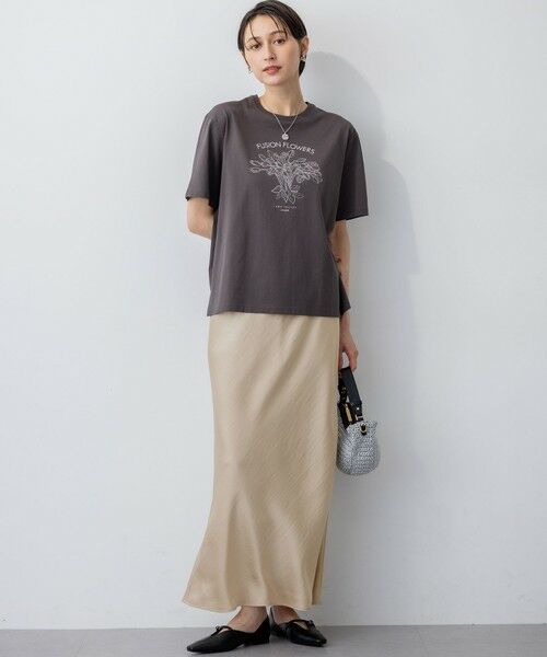 23区 / ニジュウサンク ミニ・ひざ丈スカート | 【洗える】テクスチャーサテン ナロー スカート | 詳細27