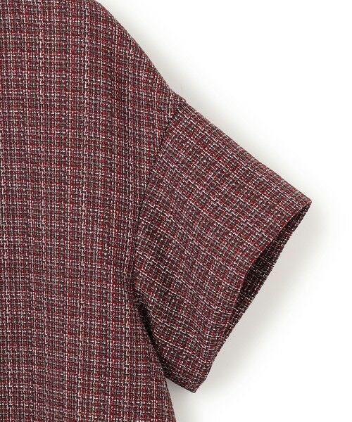 23区 / ニジュウサンク シャツ・ブラウス | 【洗える】ツイーディーカラーミックス ハーフスリーブ ブラウス | 詳細7