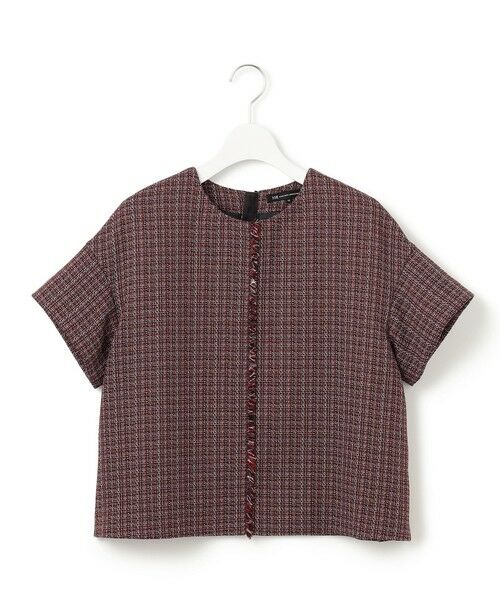 23区 / ニジュウサンク シャツ・ブラウス | 【洗える】ツイーディーカラーミックス ハーフスリーブ ブラウス | 詳細5