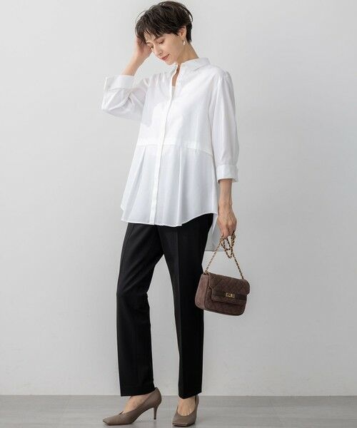 23区 / ニジュウサンク シャツ・ブラウス | 【見上愛さん着用/洗える】CANCLINI ハーフスリーブ シャツ | 詳細4