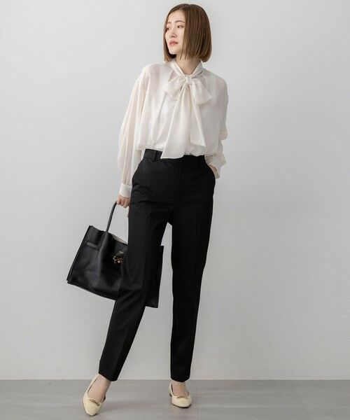 23区 / ニジュウサンク シャツ・ブラウス | 【見上愛さん着用/洗える】シアービエラ ボウタイ ブラウス | 詳細5