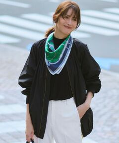 23区 / ニジュウサンク その他アウター | 【撥水加工】ソフトメモリータフタ ミドル丈 ブルゾン