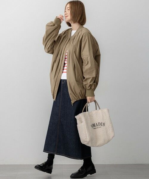 23区 / ニジュウサンク その他アウター | 【撥水加工】ソフトメモリータフタ ミドル丈 ブルゾン | 詳細5