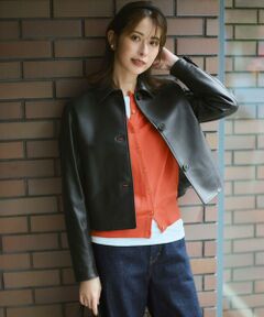 23区 / ニジュウサンク その他アウター | ラムレザー ステンカラー ジャケット