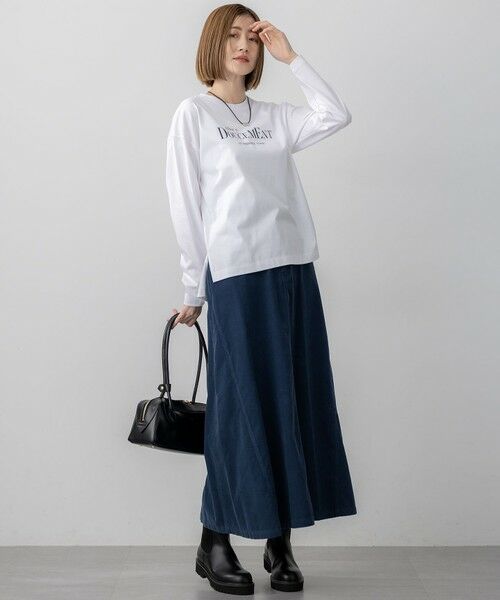 23区 / ニジュウサンク カットソー | 【洗える】ロゴプリント コットン Tシャツ | 詳細1