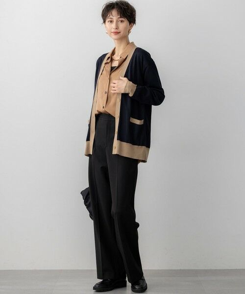 23区 / ニジュウサンク カーディガン・ボレロ | 【洗える】サステナブルウール Vネック バイカラー カーディガン | 詳細2