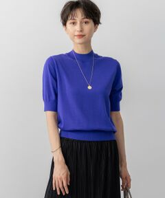 23区 / ニジュウサンク ニット・セーター | 【洗える】サステナブルウール モックネック 5分袖 ニット