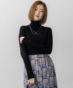 23区 / ニジュウサンク ニット・セーター | 【CLASSY.掲載/洗える】スムージーコットン タートルネック ニット