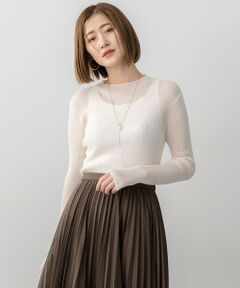 23区 / ニジュウサンク ニット・セーター | 【洗える】シアーリブハイネック ニット