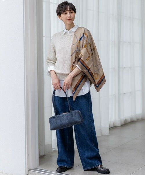 23区 / ニジュウサンク ニット・セーター | 【洗える】ルレックスバルキー5分袖 ラメ ニット | 詳細1