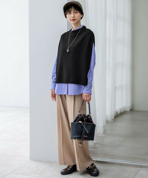 23区 / ニジュウサンク ベスト | 【洗える】コットンリリー モックネックニットベスト | 詳細13